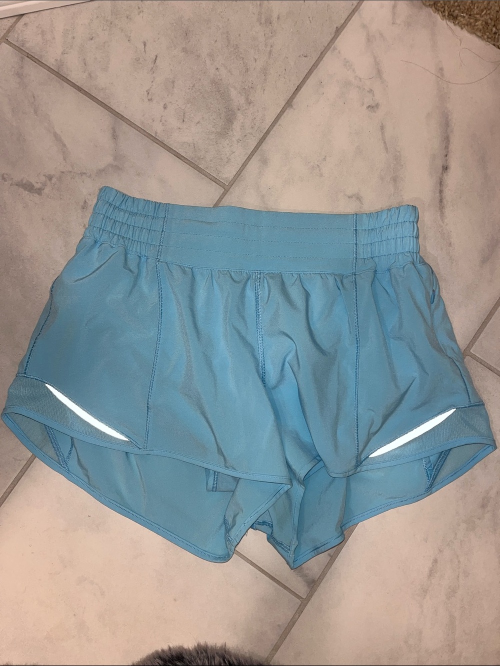 Light Blue lulu Athletic Shorts